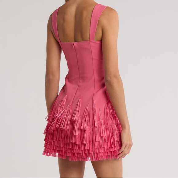 NWT CULT GAIA seraphina tassel trim fringe mini dress size small - Picture 3 of 6